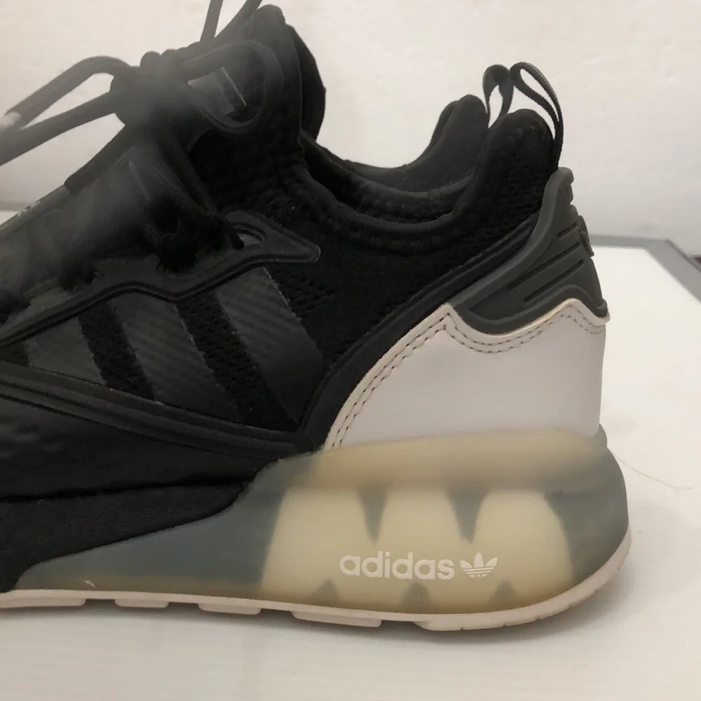 ADIDAS Zx 2K CORE BLACK WHITE RUNNING SNEAKERS MENS-BOYS SIZE 6